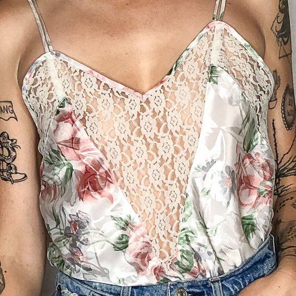 Vintage Lace Floral Lingerie Cami - Picture 6 of 11